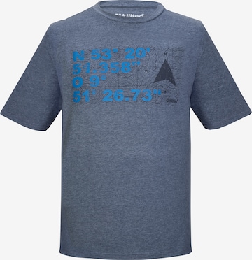 KILLTEC Performance Shirt in Blue: front