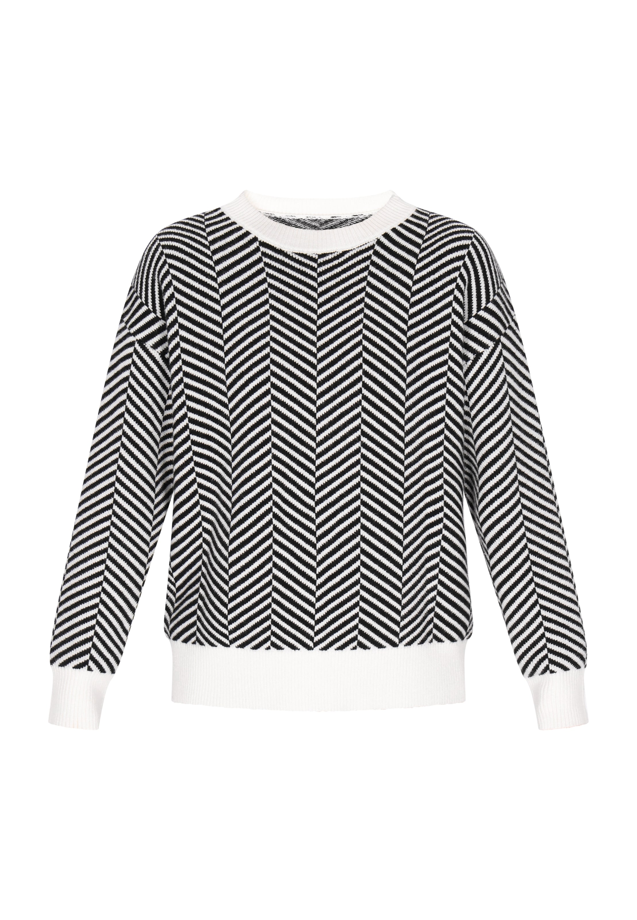 myMo ROCKS Pullover in Schwarz: Vorderseite