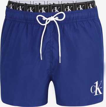 Calvin Klein Swimwear Regular Zwemshorts in Blauw: voorkant