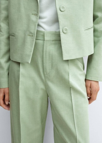 MANGO Широки крачоли Панталон с набор 'Sevilla' в зелено