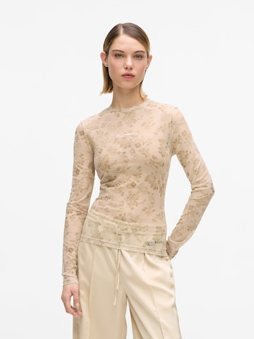 smėlio KARL LAGERFELD JEANS Marškinėliai: priekis