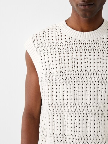 Pull-over Bershka en blanc