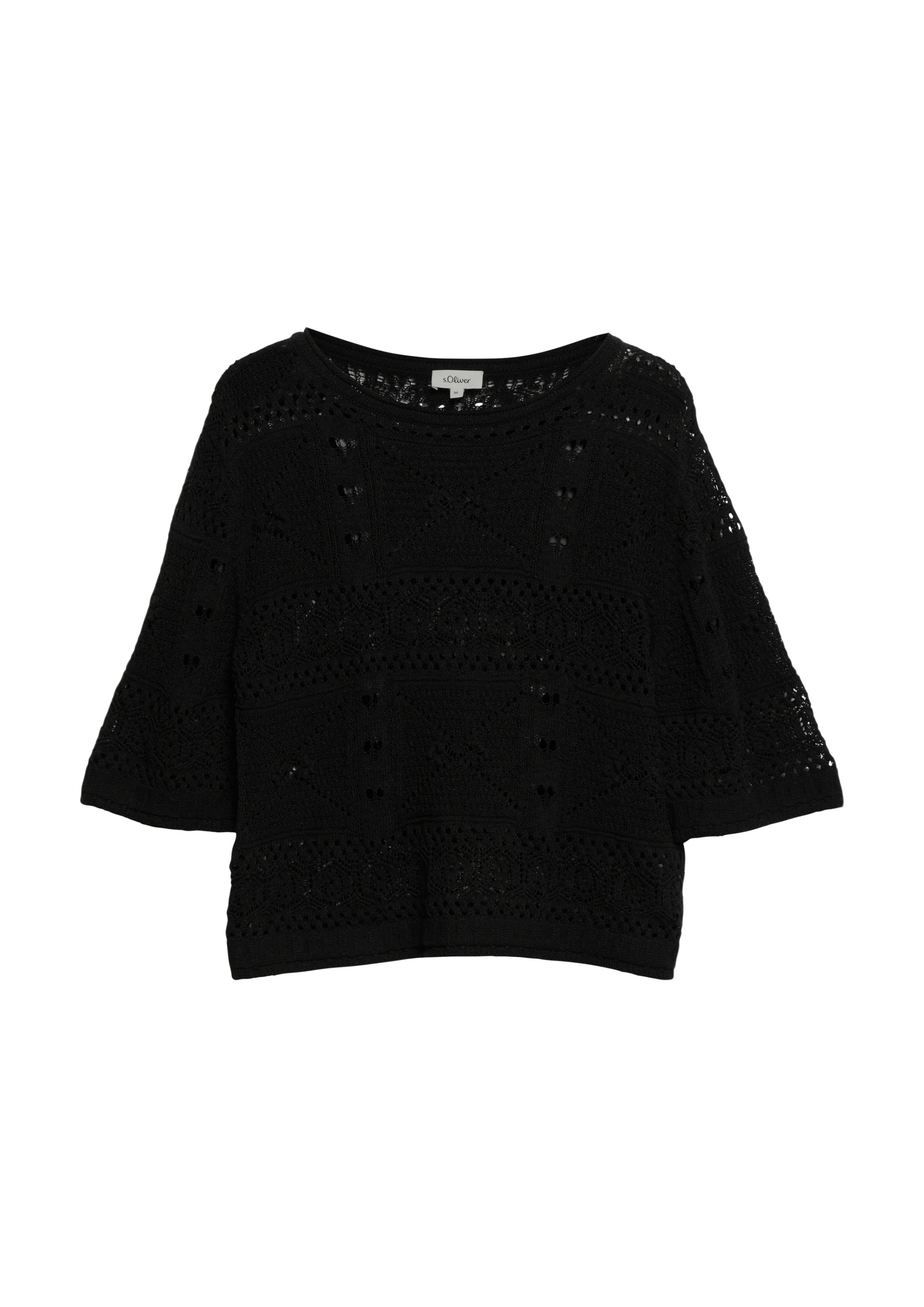 s.Oliver Sweater in Black: front