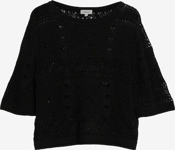 s.Oliver Sweater in Black: front