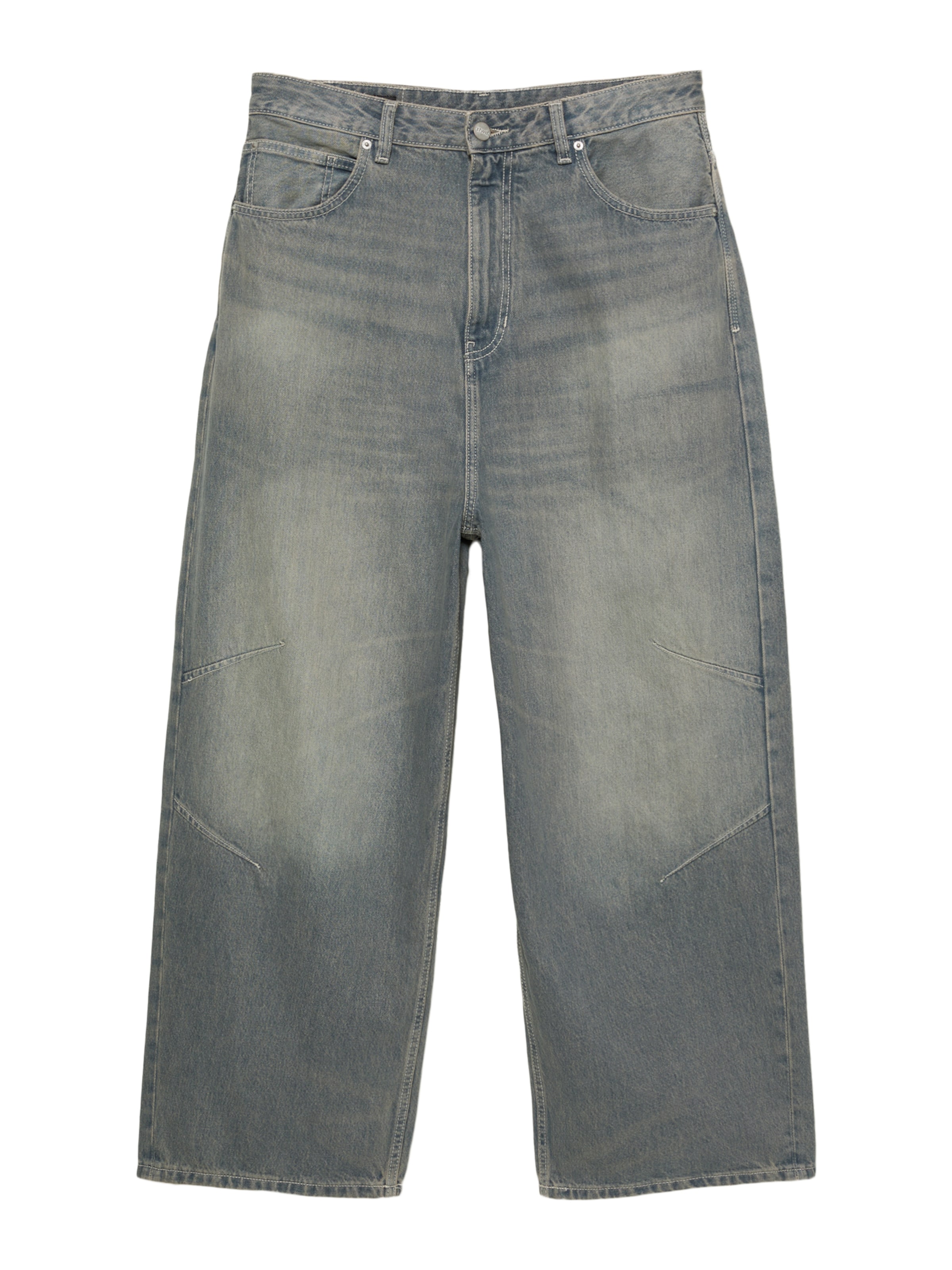 Pull&Bear Baggy Jeans in Grau: Vorderseite