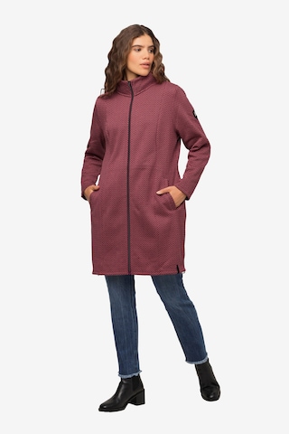 Ulla Popken Between-Seasons Coat in Purple