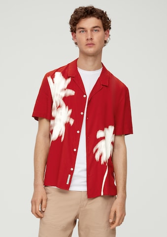 s.Oliver Comfort fit Button Up Shirt in Red: front