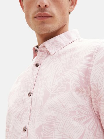 TOM TAILOR Regular Fit Skjorte i rosa