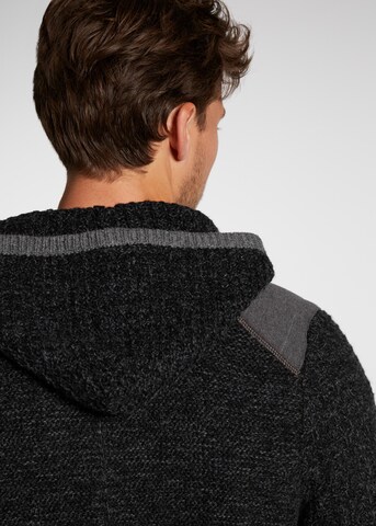 SPIETH & WENSKY Knit Cardigan 'Nabor' in Black