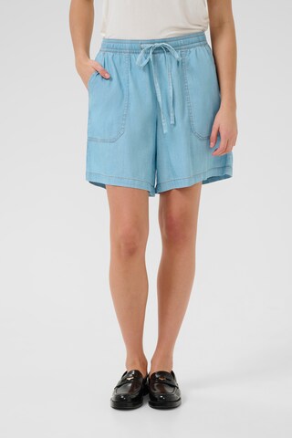 CULTURE Regular Trousers 'Citha Aurelia' in Blue: front