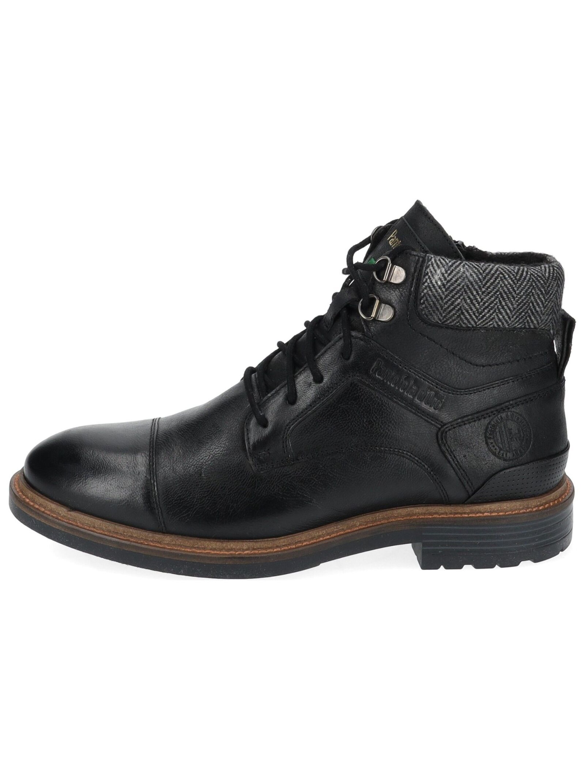 PANTOFOLA D'ORO Snørestøvler 'Trivento' i sort