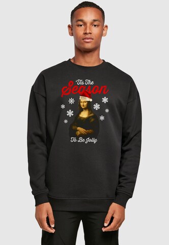 Sweat-shirt 'Mona Lisa' Merchcode en noir : devant