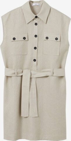 MANGO Shirt Dress 'Pepper' in Beige: front