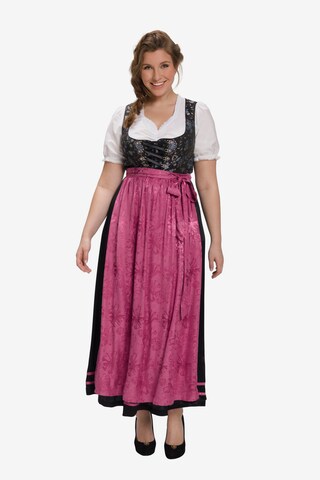 Dirndl Ulla Popken en noir : devant