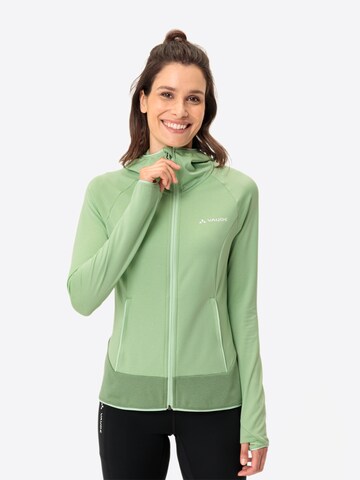 VAUDE Athletic fleece jacket ' W Tekoa FL J II ' in Green: front
