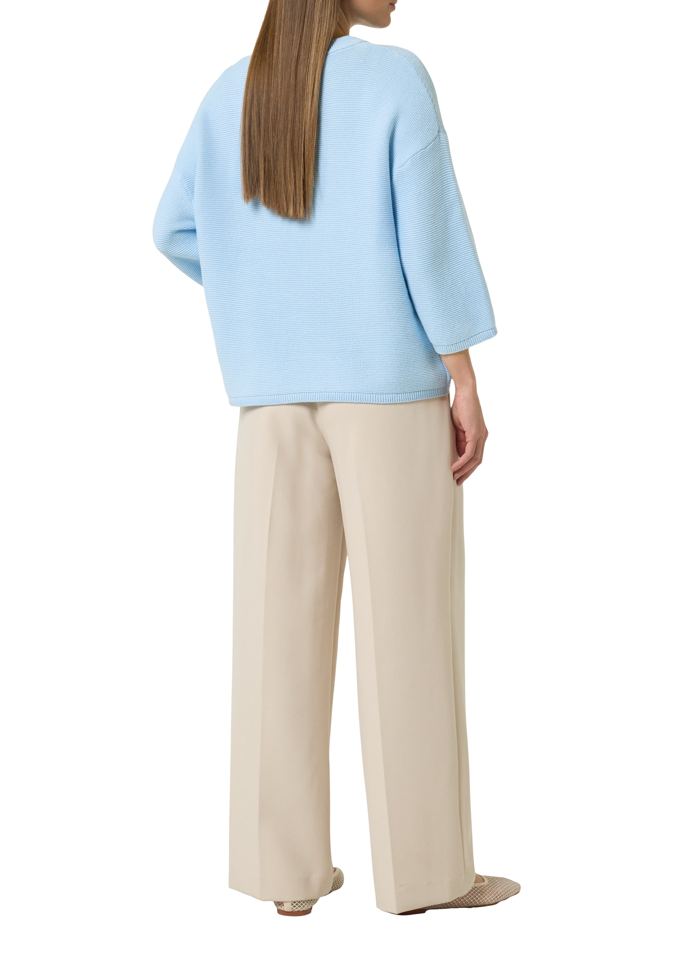 comma casual identity Trui in Blauw