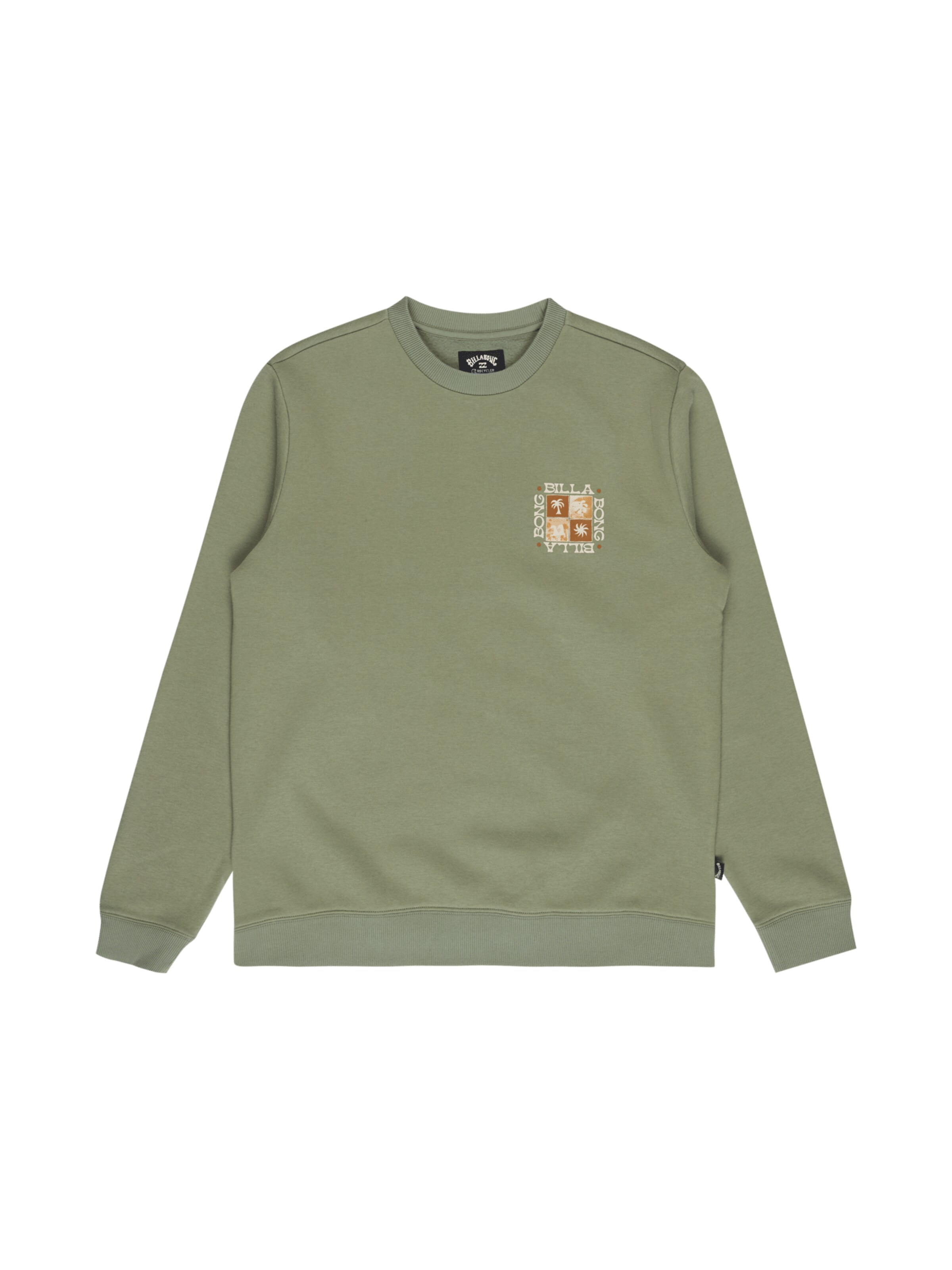 BILLABONG Sweatshirt 'Foundation' in Green: front
