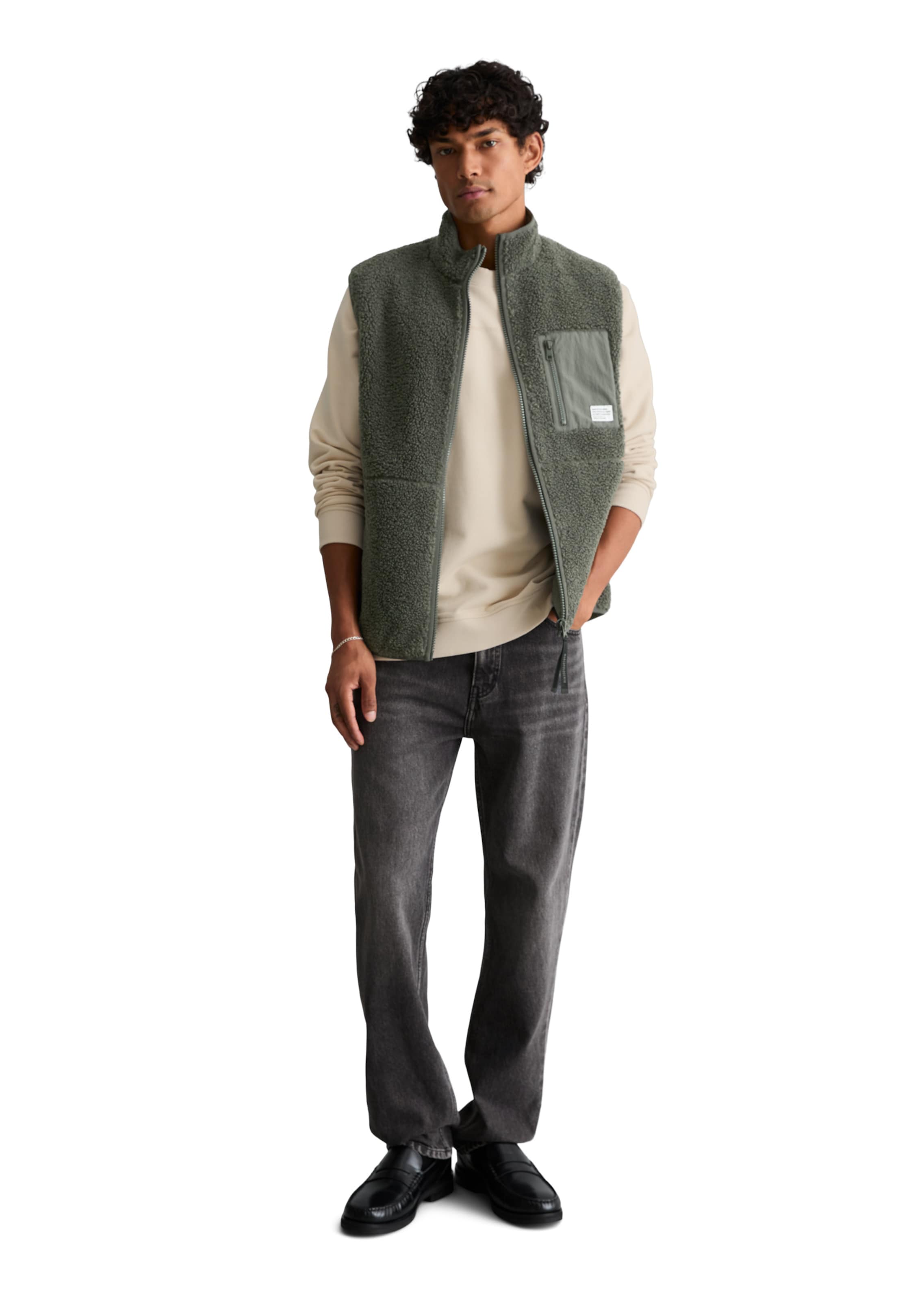 Marc O'Polo DENIM Vest in Green: front