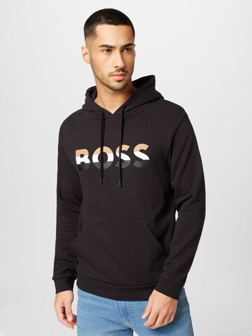 BOSS Black Sweatshirt in Zwart: voorkant