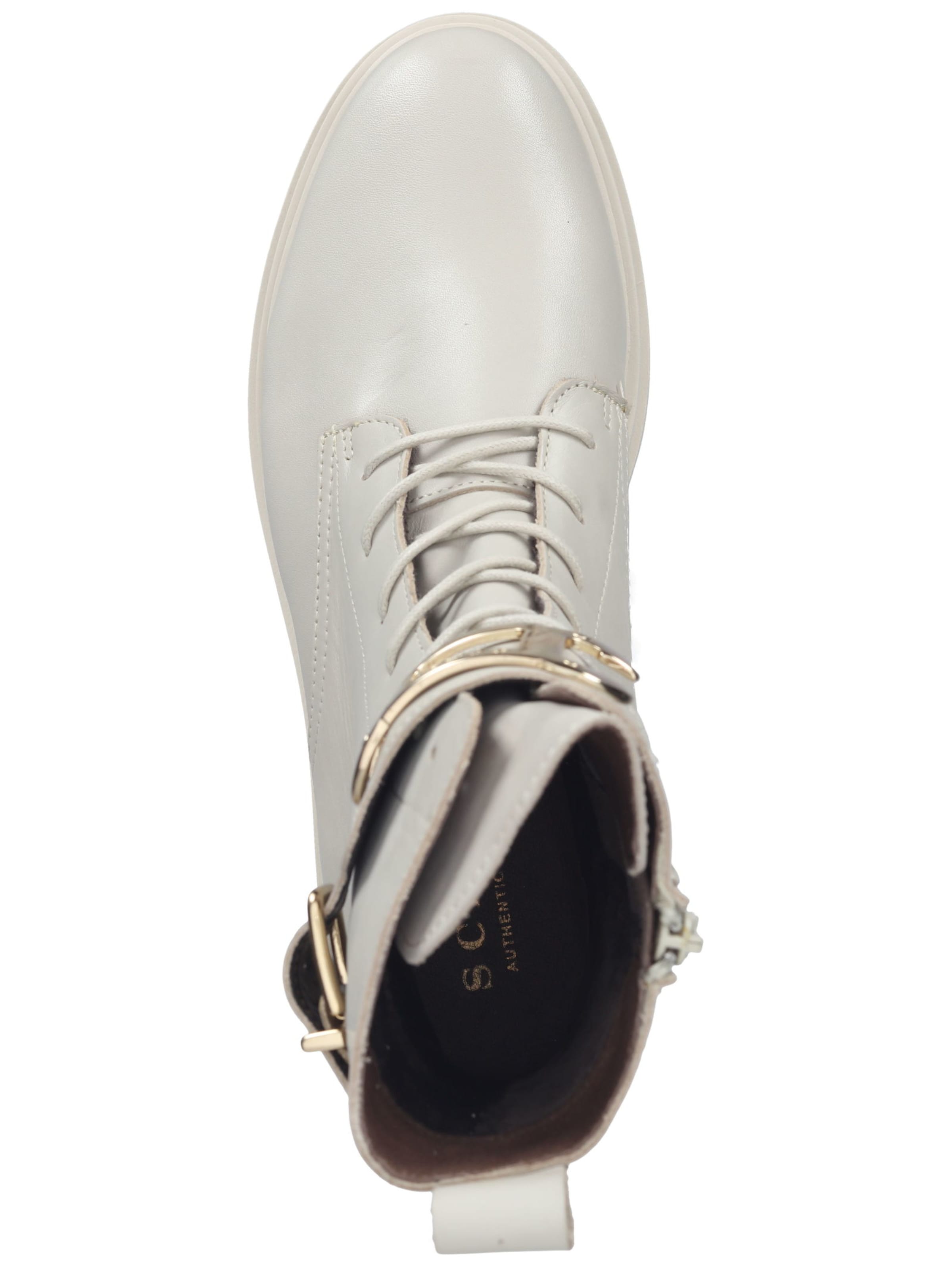 SCAPA Lace-up bootie in Beige