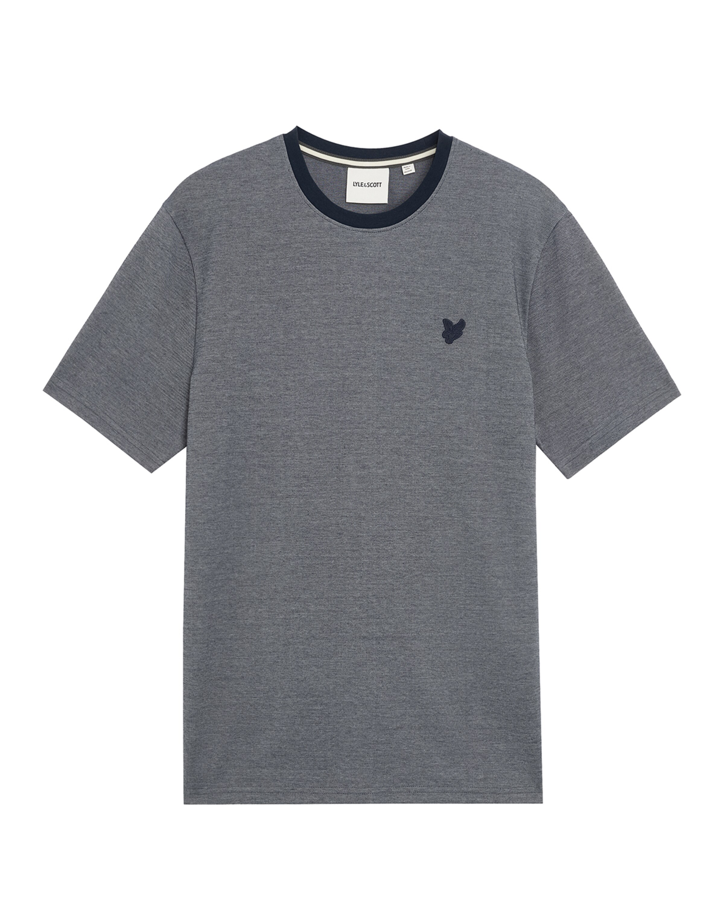Lyle & Scott Shirt 'Pique Interlock' in Grijs: voorkant