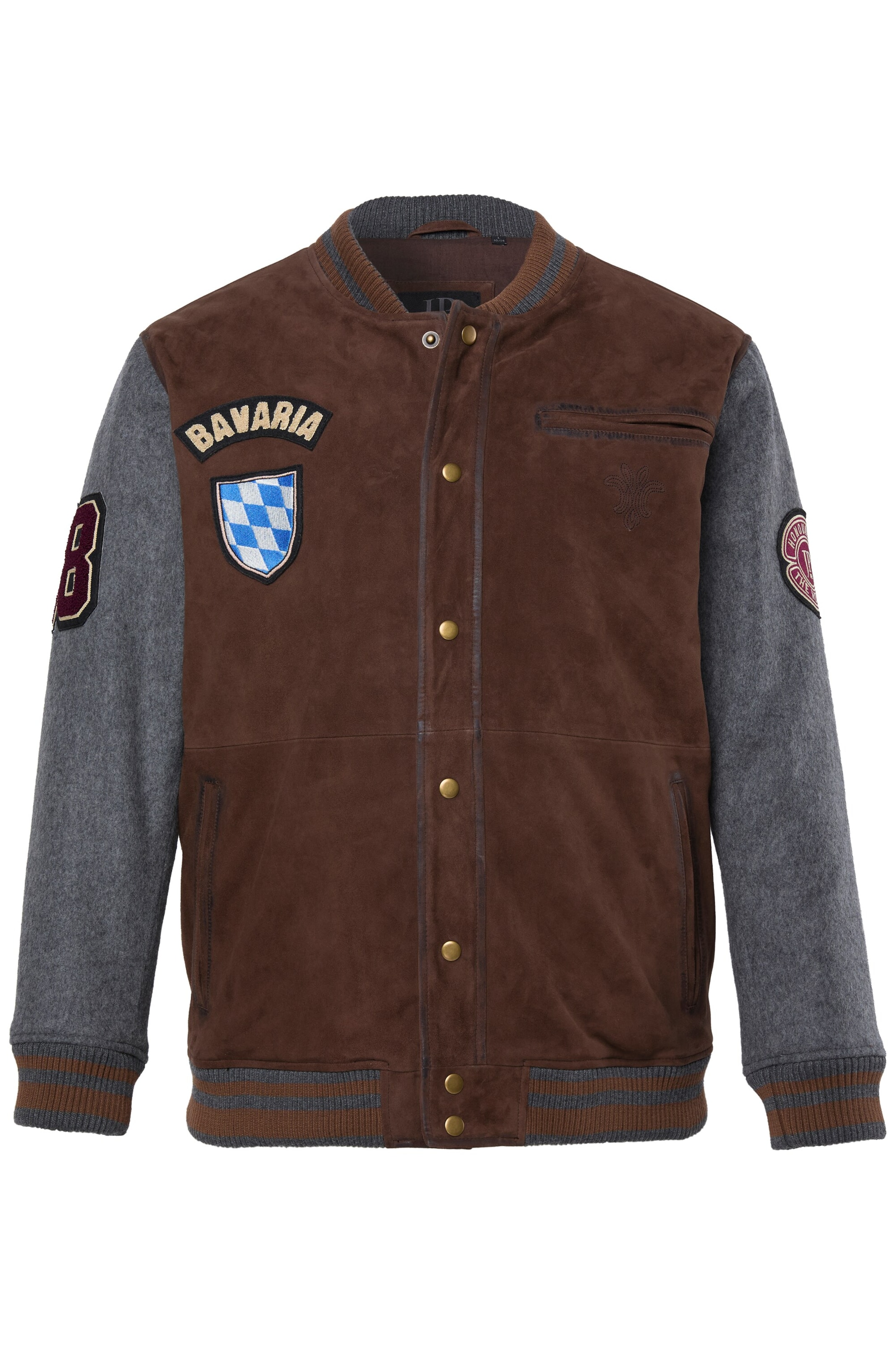 JP1880 Between-Season Jacket in Brown: front
