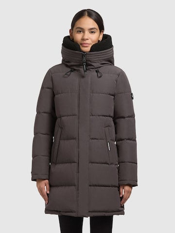 khujo Winter coat 'Kelsi' in Grey: front