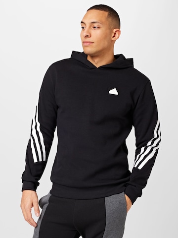 ADIDAS SPORTSWEAR Athletic Sweatshirt 'Future Icons 3-Stripes' in Black: front