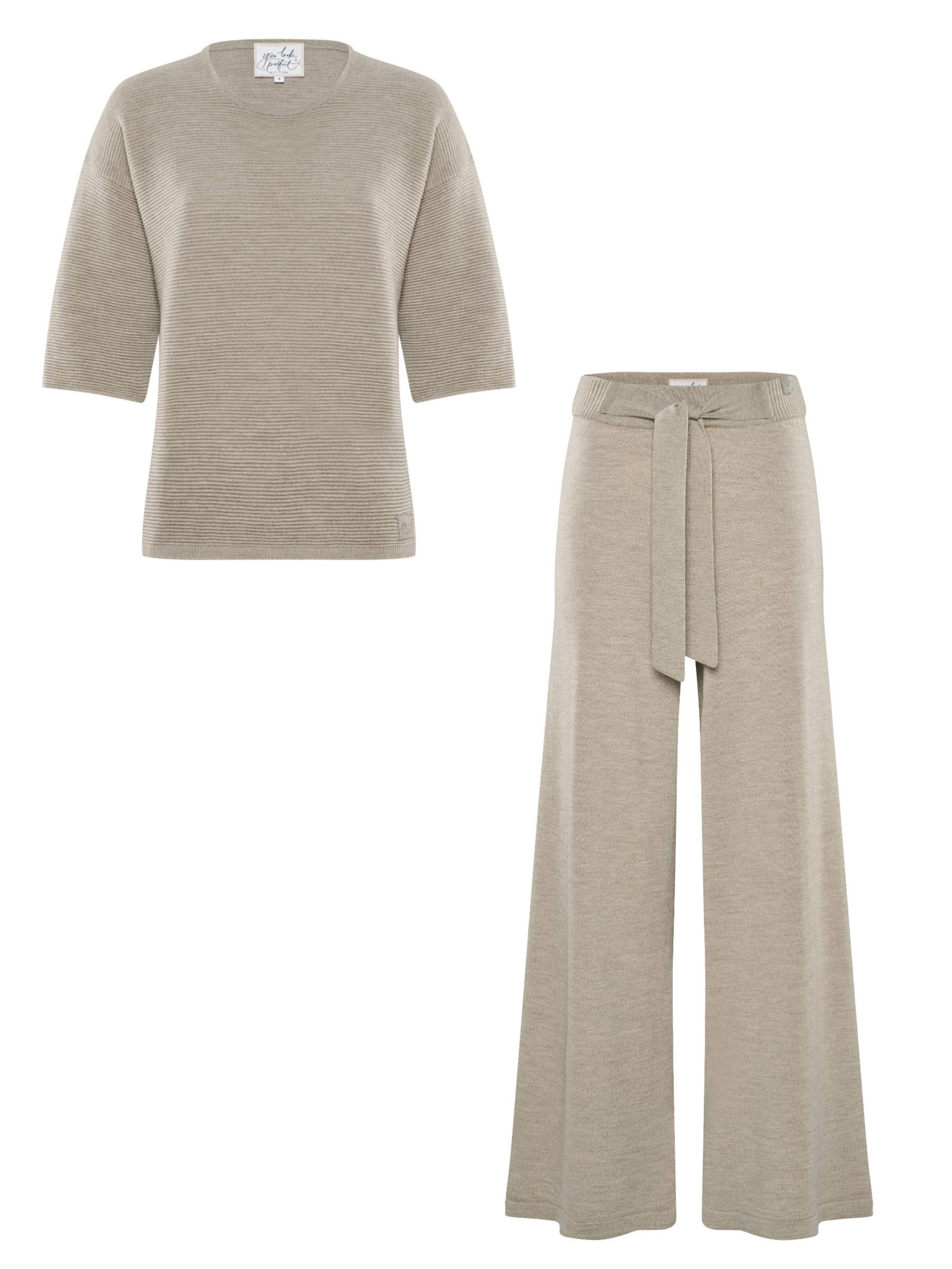 Abito da casa 'Pullover Fay & Pants Bailey' di YOU LOOK PERFECT in grigio: frontale