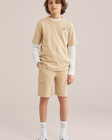 WE Fashion Футболка в Бежевый