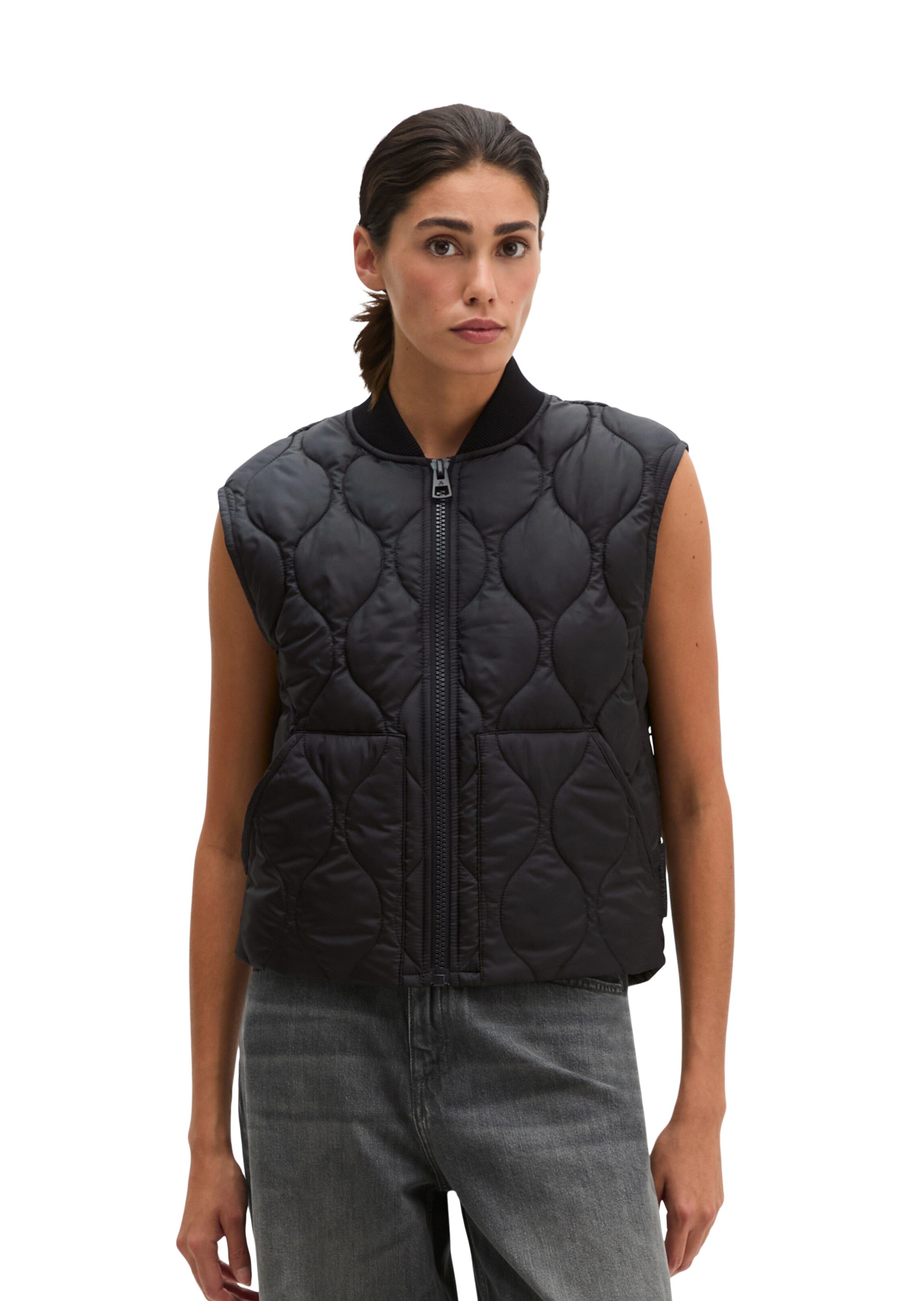 Gilet 'MOP x Function' Marc O'Polo en noir : devant