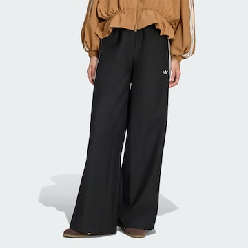 Wide leg Pantaloni di ADIDAS ORIGINALS in nero: frontale