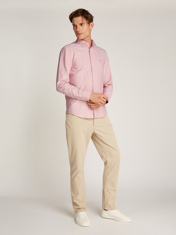 TOMMY HILFIGER Regular fit Overhemd 'Heritage' in Roze