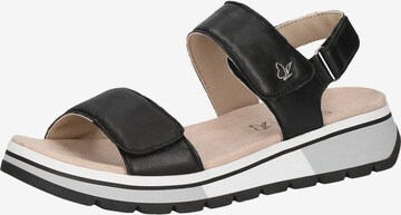 CAPRICE Sandals in Black: front