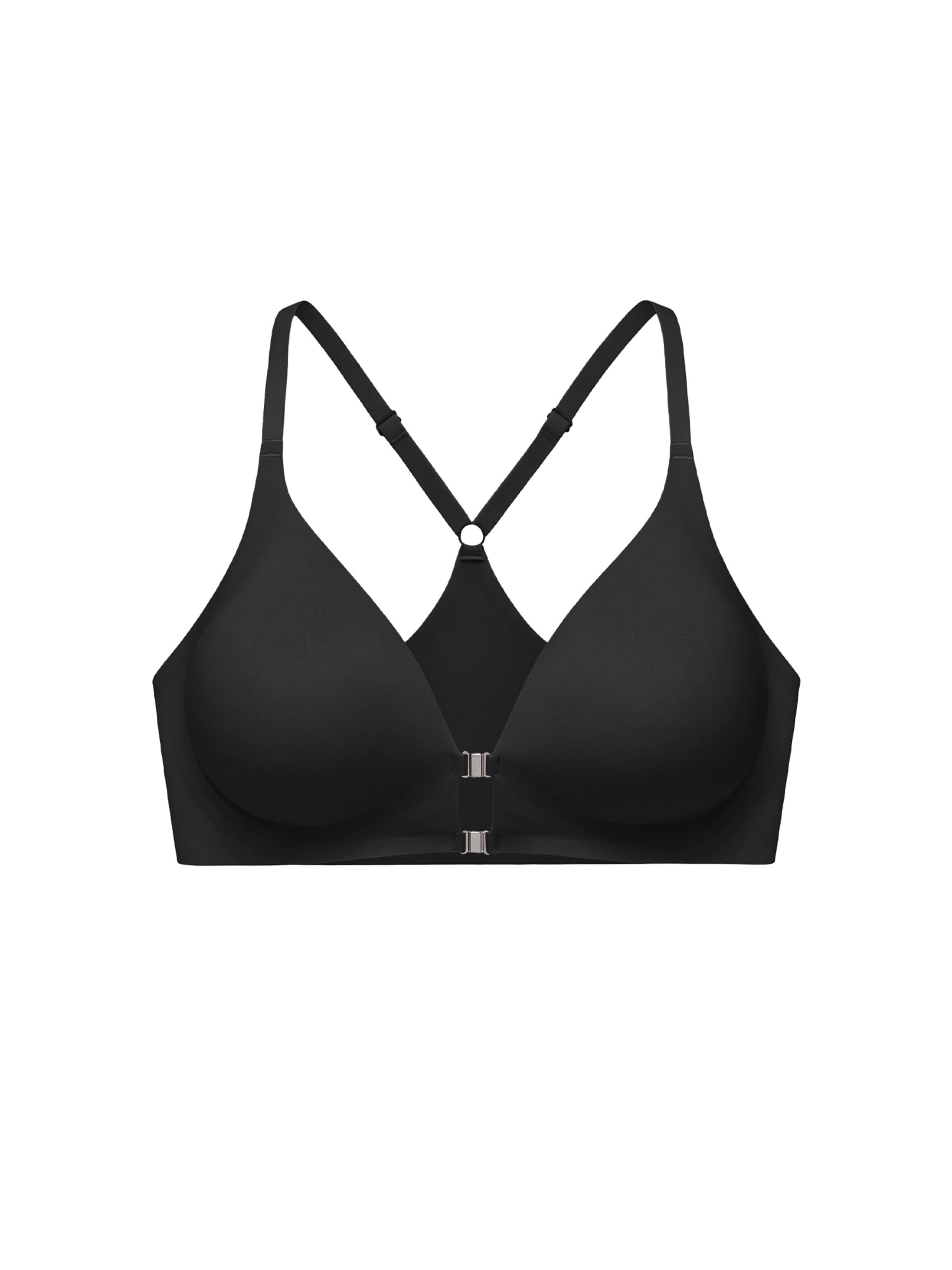 SHARICCA Push-up Bra 'SHARICCA Women's front-closure bra' in Black: front
