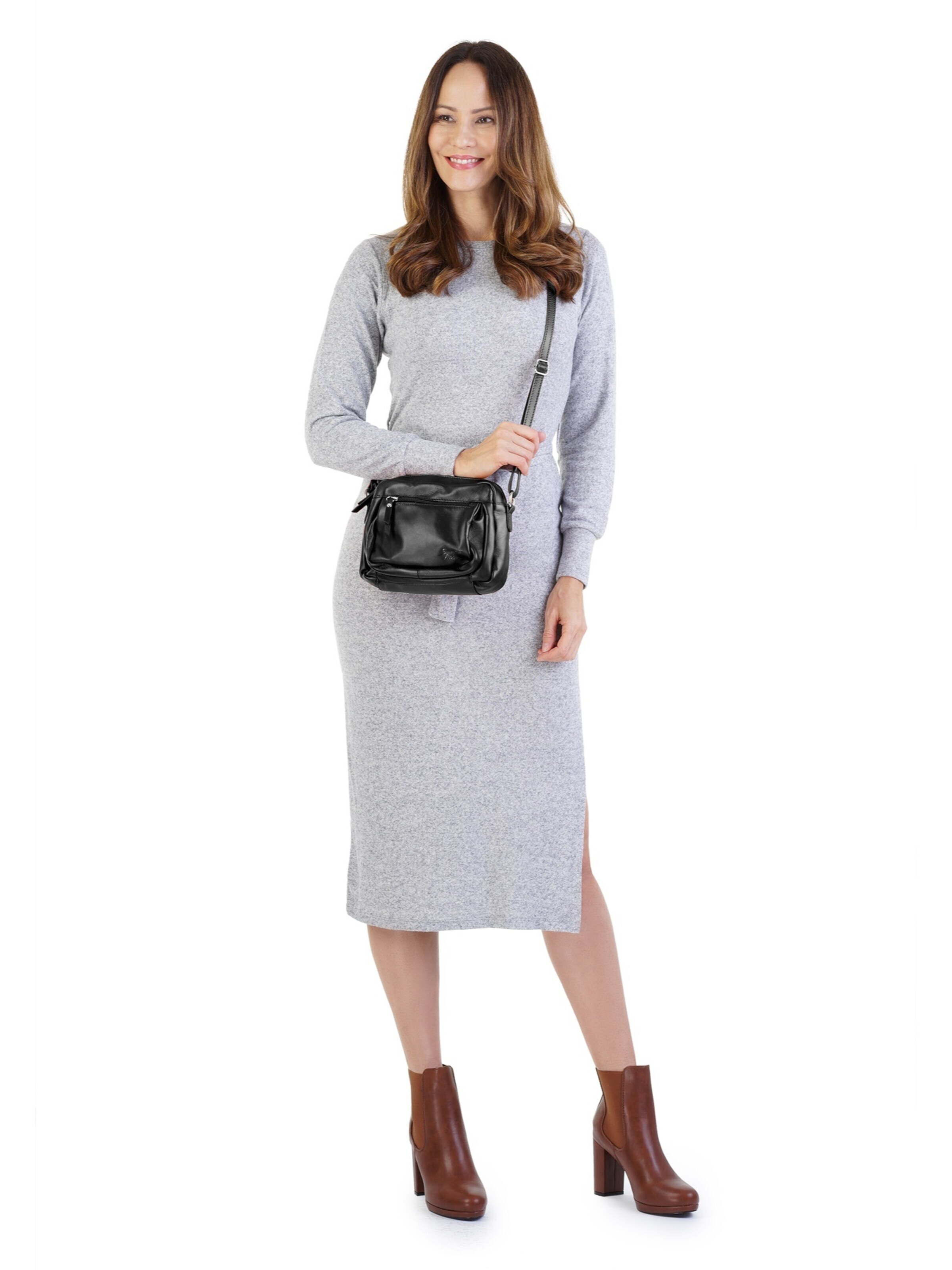 Sac à bandoulière Samantha Look en noir : devant