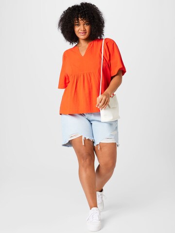 Vero Moda Curve - Blusa 'GIANA' en naranja