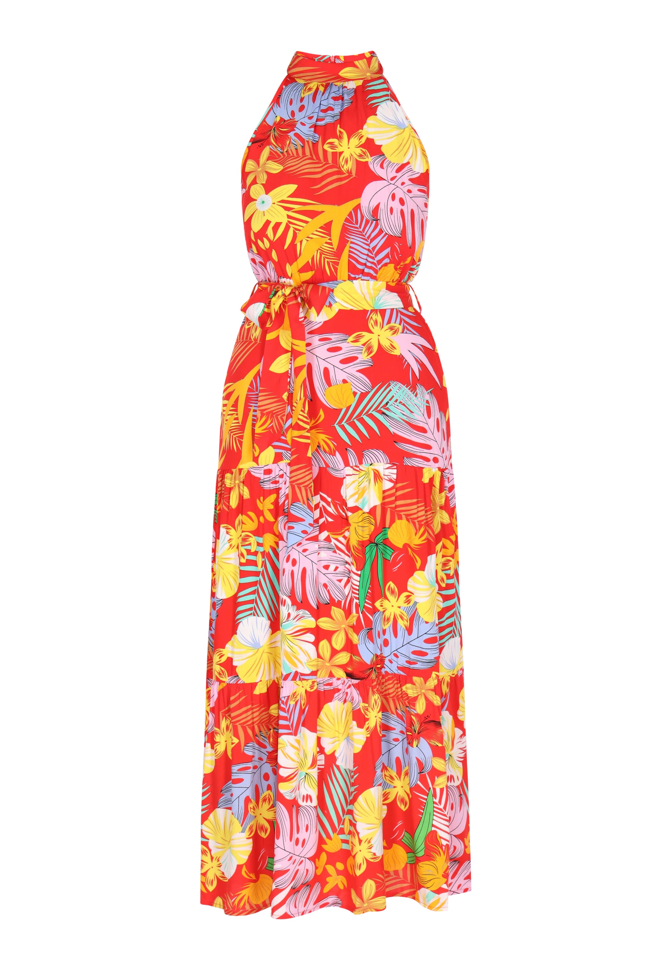 IZIA Letní šaty – červená: přední strana