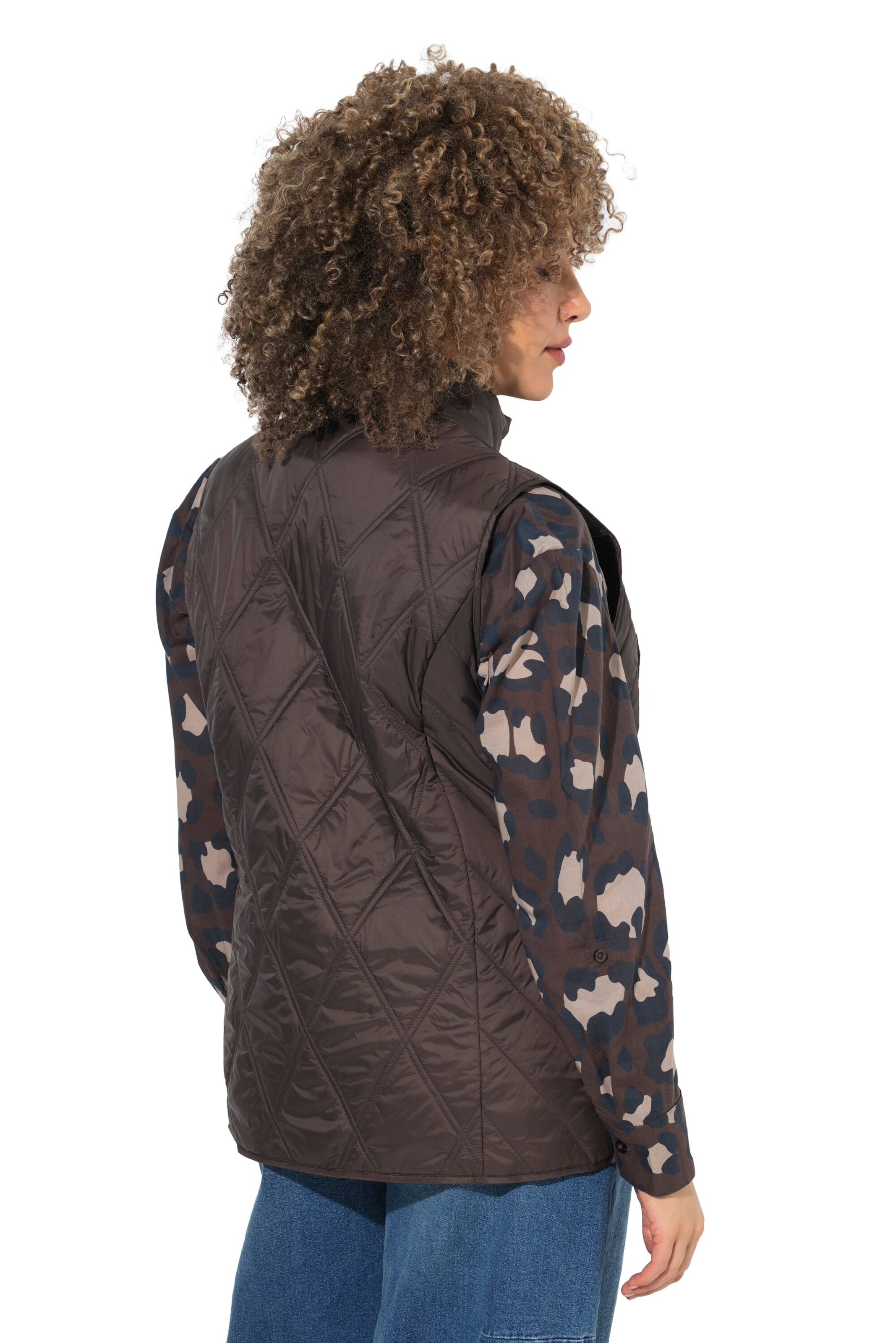 Ulla Popken Bodywarmer in Bruin