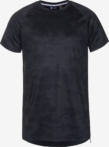 Spyder - Camiseta funcional en negro: frente
