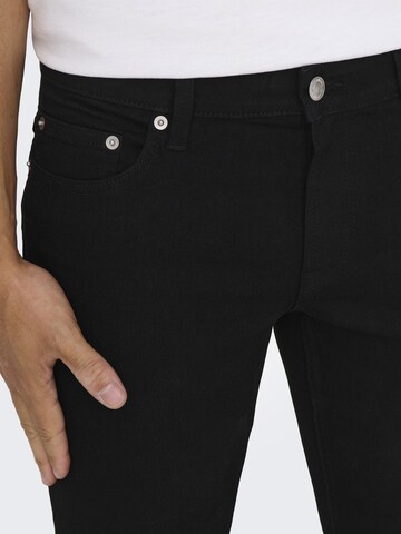 Coupe slim Jean 'ONSLOOM' Only & Sons en noir