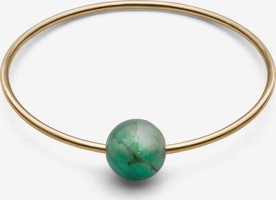 Inele 'Birthstone May - Emerald' Jukserei pe auriu / verde smarald, Vizualizare produs
