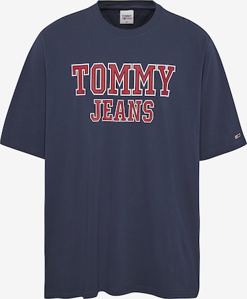 Tommy Jeans Plus Shirt in Blue: front