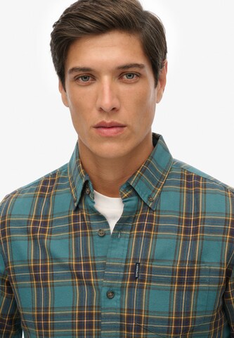 Superdry Regular fit Overhemd in Groen