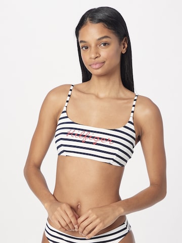 Bustier Hauts de bikini TOMMY HILFIGER en bleu : devant