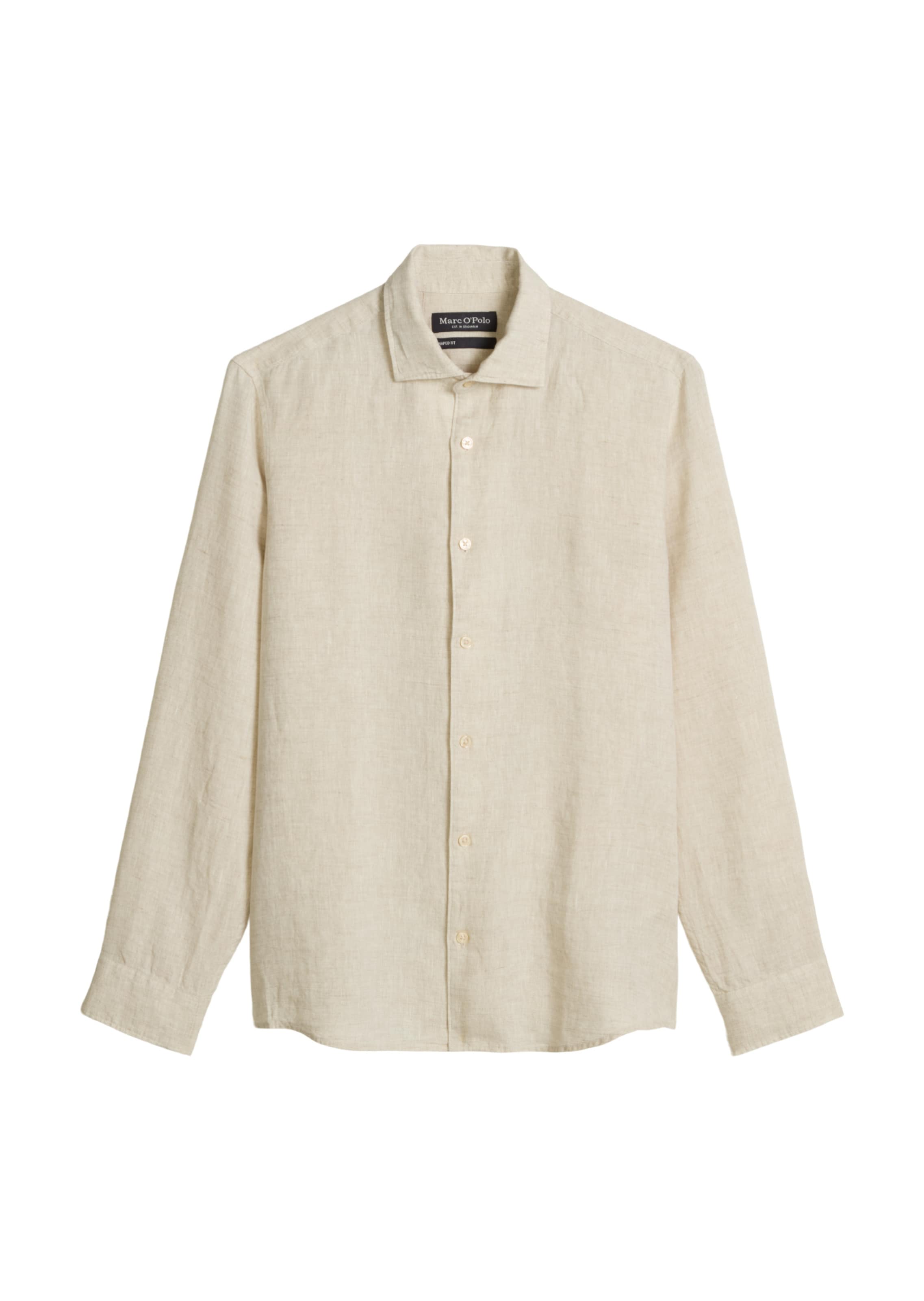 Marc O'Polo Regular fit Button Up Shirt in Beige: front