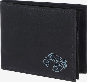 OXMOX Portemonnaie 'New Cryptan' in Schwarz: Vorderseite