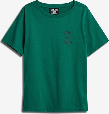 SOMETIME SOON Shirt 'Revolution' in Groen: voorkant