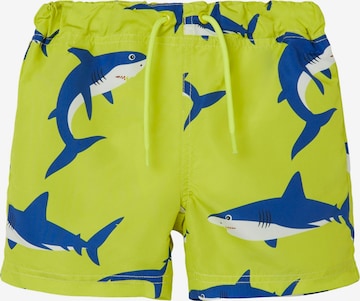 Shorts de bain 'ZEUS' NAME IT en vert : devant