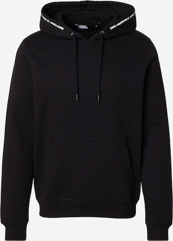 Karl LagerfeldSweater majica - crna boja: prednji dio